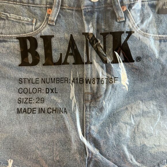 NWT BLANK NYC Women’s Cut Off Cruise Control Blue Jean Shorts - Size 29 - Picture 9 of 9